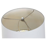 Floor Lamp Home ESPRIT White Silver 50 W 220 V 35 x 35 x 150 cm (3 Pieces)-5