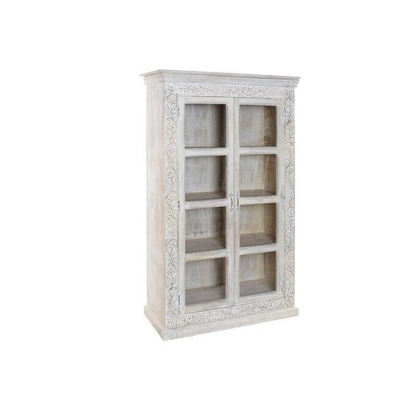 Display Stand Home ESPRIT White Crystal Mango wood 100 x 45 x 180 cm-0