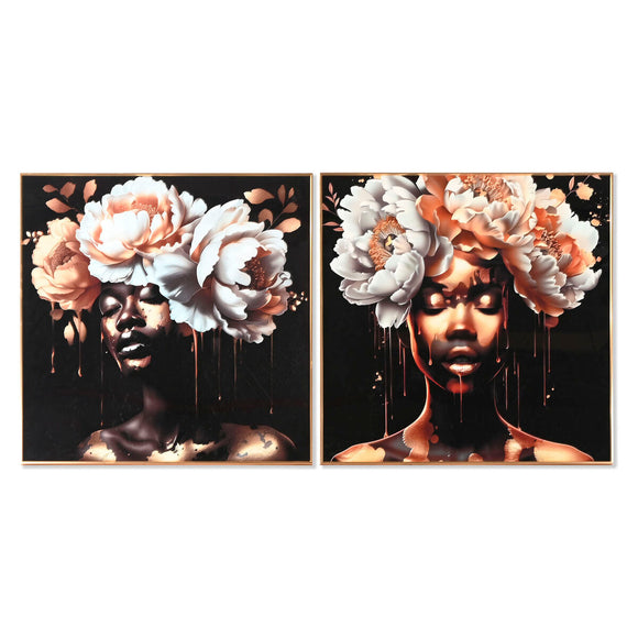 Painting Home ESPRIT Aluminium MDF Wood 80 x 3,5 x 80 cm-0