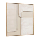 Painting Home ESPRIT White Beige Abstract Urban 92 x 4,5 x 92 cm (2 Units)-3