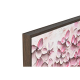 Painting Home ESPRIT Beige Pink Dark brown Romantic 103 x 4,5 x 103 cm (2 Units)-3