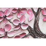 Painting Home ESPRIT Beige Pink Dark brown Romantic 103 x 4,5 x 103 cm (2 Units)-2