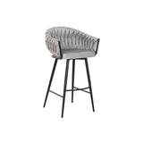 Stool Home ESPRIT Black Grey Metal 58 x 53 x 101 cm-0