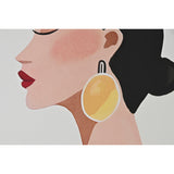 Canvas Home ESPRIT Yellow Green Mediterranean chica 82,5 x 3,5 x 122,5 cm (2 Units)-2