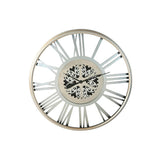 Wall Clock Home ESPRIT Silver Iron 102 x 9,5 x 102 cm-0