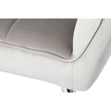 Armchair Home ESPRIT Grey Cream Golden Silver Polyester Metal 74 x 74 x 90 cm 74 x 67 x 90 cm-3