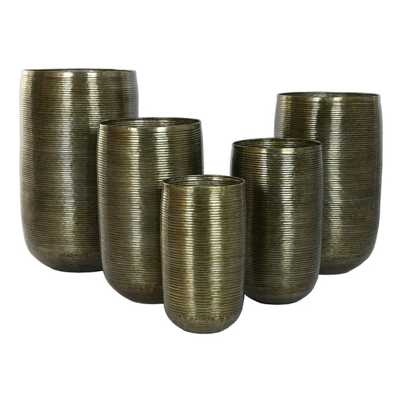 Planter Home ESPRIT Copper Aluminium Modern 50 x 50 x 89 cm 51,5 x 51,5 x 91 cm (5 Units)-0