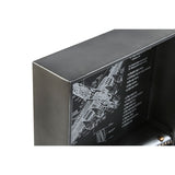 Wall Clock Home ESPRIT Golden Silver Metal Aeroplane Vintage 175 x 21 x 64 cm-5