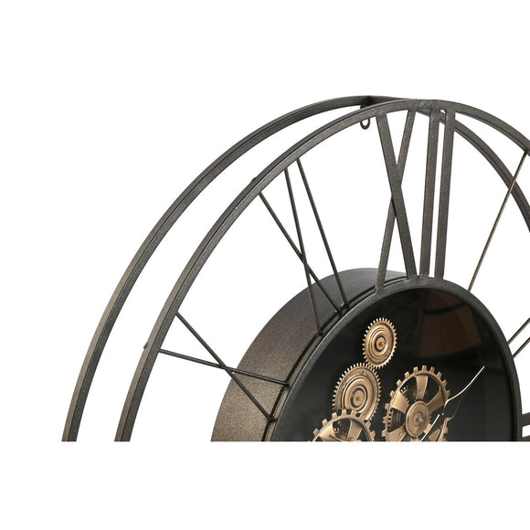 Wall Clock Home ESPRIT Dark brown Metal 80 x 8 x 80 cm-0