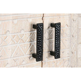 Cupboard Home ESPRIT White Black Metal Mango wood 180 x 40 x 160 cm-4