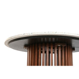 Dining Table Home ESPRIT Acacia Terrazo 130 x 130 x 76 cm-2