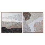 Painting Home ESPRIT Wood Canvas 123 x 4,3 x 123 cm 122,6 X 4,3 X 122,6 CM-0