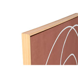 Painting Home ESPRIT Beige Terracotta Abstract 83 x 4,3 x 123 cm (2 Units)-3