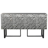 Sideboard Home ESPRIT Silver Metal Steel 151 x 41 x 80 cm-1