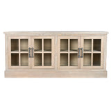 Sideboard Home ESPRIT Natural Wood Crystal 180 x 40 x 82 cm-1