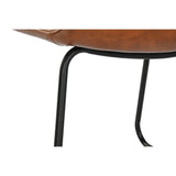 Dining Chair Home ESPRIT Synthetic Leather Metal 71 x 49 x 90 cm-1