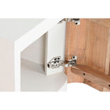 Nightstand Home ESPRIT White Natural 40 x 35 x 50 cm-5