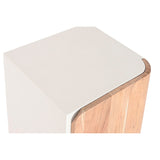 Nightstand Home ESPRIT White Natural 40 x 35 x 50 cm-3
