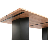 Dining Table Home ESPRIT Metal Acacia 200 x 100 x 76 cm-4