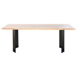 Dining Table Home ESPRIT Metal Acacia 200 x 100 x 76 cm-1