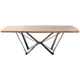 Dining Table Home ESPRIT Metal Acacia 220 x 100 x 76 cm-1