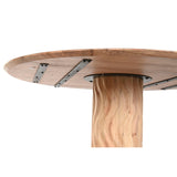 Dining Table Home ESPRIT Metal Acacia 130 x 130 x 76 cm-4