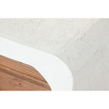 Nightstand Home ESPRIT White Natural 50 x 40,5 x 55,5 cm-3