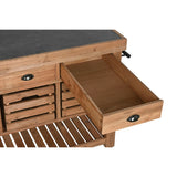 Kitchen furniture Home ESPRIT Black Natural 142 x 75 x 96 cm-8