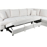 Sofabed Home ESPRIT Beige Modern 285 x 260 x 90 cm-7