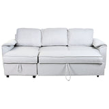 Sofabed Home ESPRIT Light grey Modern 220 x 153 x 88 cm-4
