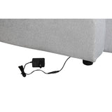 Sofabed Home ESPRIT Light grey Modern 220 x 153 x 88 cm-14