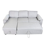 Sofabed Home ESPRIT Light grey Modern 220 x 153 x 88 cm-8