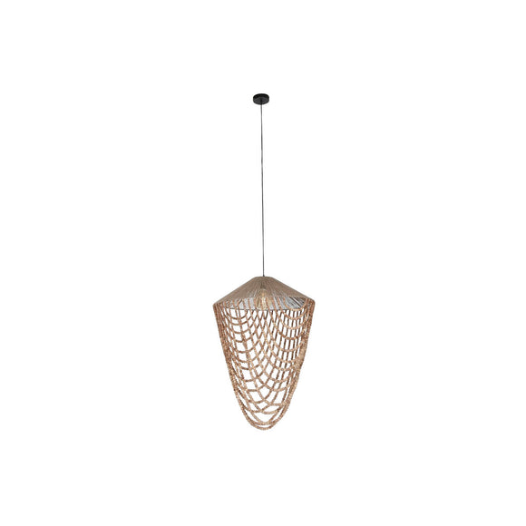 Ceiling Light Home ESPRIT Light brown Jute Wood 67 x 67 x 100 cm-0