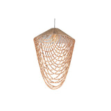 Ceiling Light Home ESPRIT Light brown Jute Wood 67 x 67 x 100 cm-1