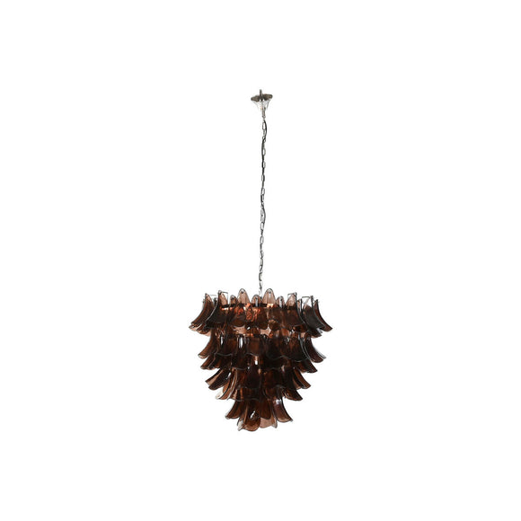 Ceiling Light Home ESPRIT Brown Silver Crystal Steel 25 W 80 x 80 x 80 cm-0