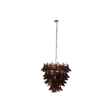 Ceiling Light Home ESPRIT Brown Silver Crystal Steel 25 W 80 x 80 x 80 cm-0