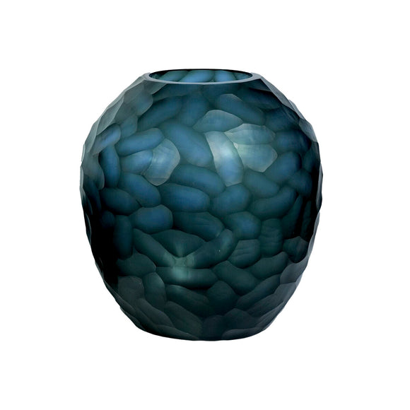 Vase Home ESPRIT Blue Crystal Modern 29 x 29 x 30 cm-0