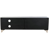 TV furniture Home ESPRIT Black 160 x 40 x 50 cm-8