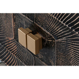 TV furniture Home ESPRIT Black 160 x 40 x 50 cm-3