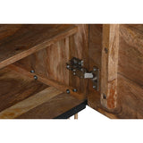 Nightstand Home ESPRIT Black Golden 50 x 40 x 50 cm-3