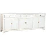 Sideboard Home ESPRIT White Elm wood 220 x 42 x 85 cm-0