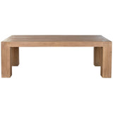 Dining Table Home ESPRIT Natural Elm wood 220 x 100 x 76 cm-1