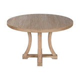 Dining Table Home ESPRIT Natural Elm wood 120 x 120 x 76 cm-1