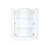 Display Stand Home ESPRIT White Wood Crystal 76 x 39 x 193 cm-6
