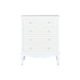 Chest of drawers Home ESPRIT White Beige Romantic 80 x 42 x 105 cm-0