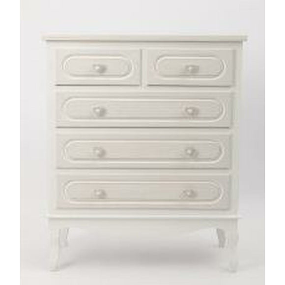 Dresser Home ESPRIT White ABS Mirror MDF Wood 75 x 42 x 140 cm-0