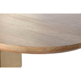 Dining Table Home ESPRIT Golden Brass Mango wood 210 x 110 x 76 cm-3