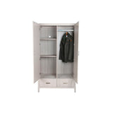 Cupboard Home ESPRIT Light grey Metal MDF Wood-8