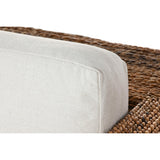 Garden sofa Home ESPRIT White Natural 192 x 92 x 65 cm-4