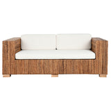 Garden sofa Home ESPRIT White Natural 192 x 92 x 65 cm-1